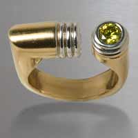 yellow diamond gold ring