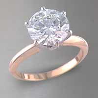 simple solitaire engagement ring 1.3 carat